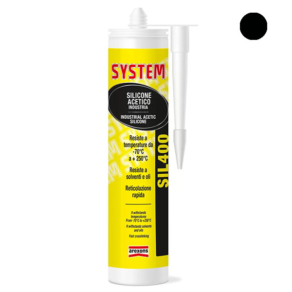 AREXONS System Silicone Industria Nero SIL400 ML310 - AREXONS
